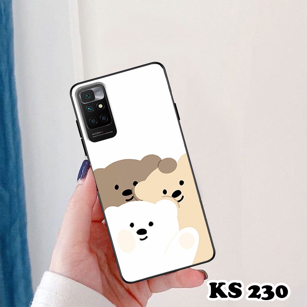 Ốp lưng Xiaomi Redmi 10 - Redmi 10A - Redmi 10C - Ốp in hình gấu bear ngộ nghĩnh