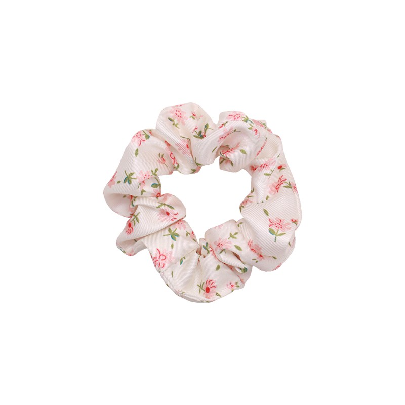 Scrunchies Cột Tóc LIN Họa TIết Hoa Phong Cách Hàn Quốc