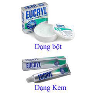 Combo kem đánh răng và bột làm trắng răng Eucryl