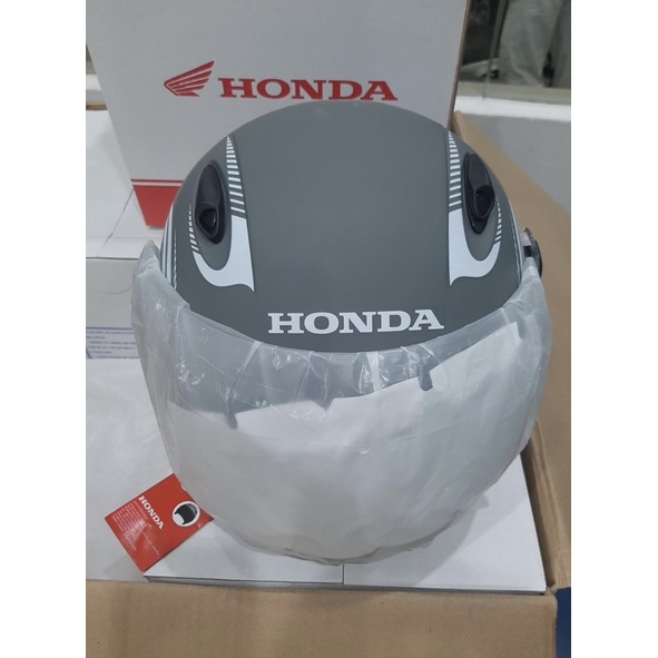 Mũ bảo hiểm 3/4 đầu Honda dáng thể thao - ĐEN-XANH-XÁM-Bạc mờ có kính CHÍNH HIỆU HONDA