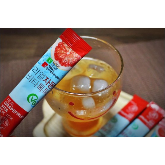 Nước Ép Bưởi Giảm Cân, Đẹp Da Sanga Real Grapefruit Vita Tok Tok 600ml | BigBuy360 - bigbuy360.vn