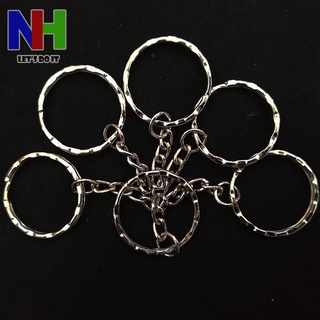 Khoen móc khóa vòng bánh răng không rỉ sắt, làm móc khóa các loại giá tốt [ Đuôi tròn/tam giác ]