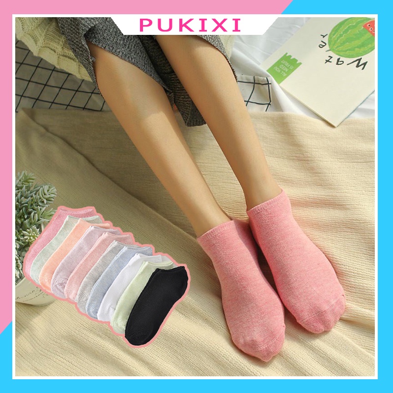 Tất cổ ngắn nữ hàng xuất Nhật vớ cotton co giãn thoáng khí thấm hút mồ hôi nhiều màu cho bạn lựa chọn PUKIXI TN037