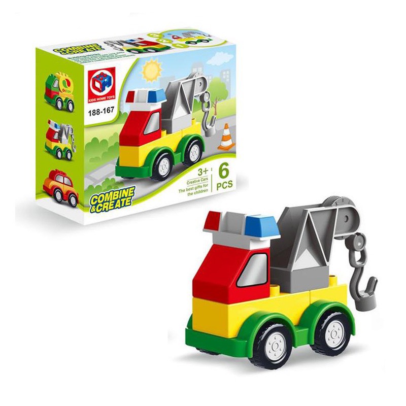 Đồ Chơi Cho Bé 𝑭𝑹𝑬𝑬𝑺𝑯𝑰𝑷 Lego Xếp Hình Ô tô 6 Chi Tiết