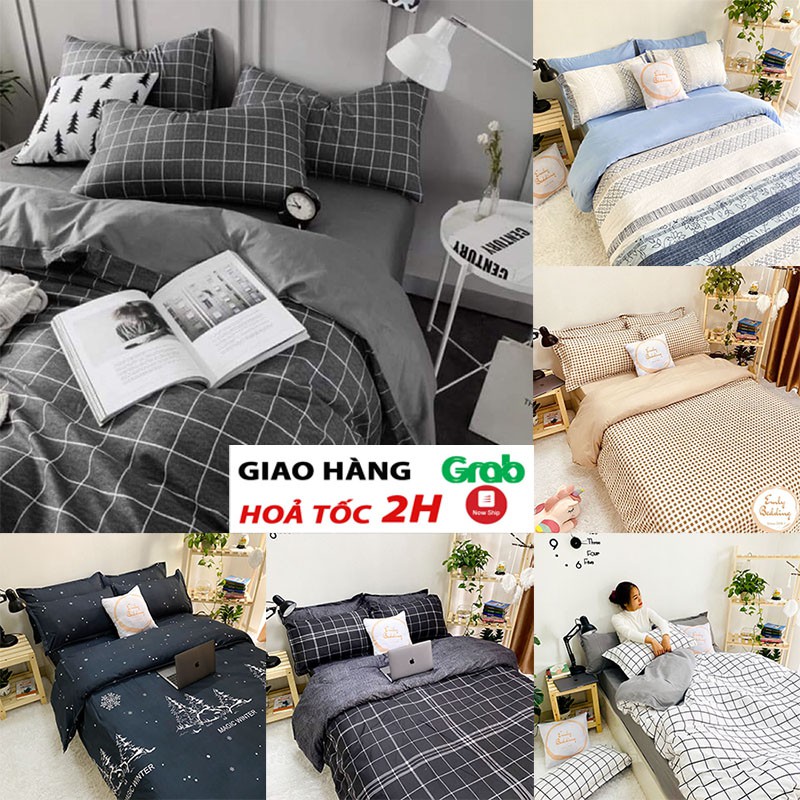 [Mã 12LSSALE giảm 100% đơn 50k] Bộ Chăn Ga Gối Coton 3D hàng nhập khẩu Emly Bedding.( Ảnh thật )