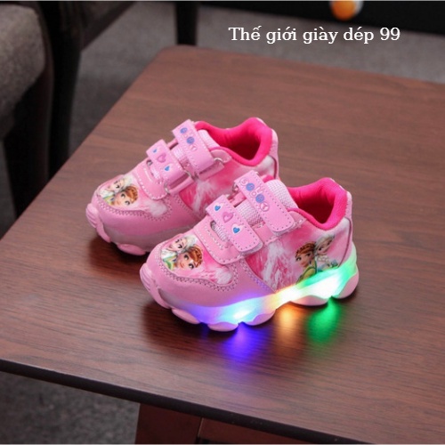 Giày trẻ em bé gái Eolsa  kiểu dáng thể thao hàng cao cấp có đèn led cho bé 1 đến 6 tuổi.