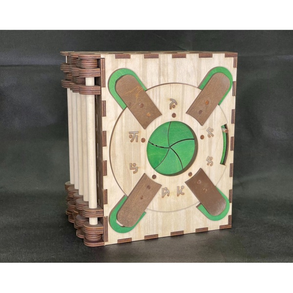 Da Vinci cuốn sách câu đố giải mã đồ chơi CodexSilenda hộp mười cấp độ khó gm bằng gỗ giống nhau