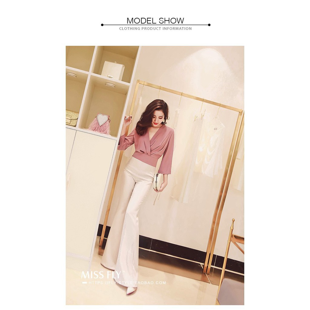 Áo sơ mi công sở ❣️FREESHIP❣️ Áo Kiểu Xếp Ly Bó Eovv - Hàng thiết kế chuẩn