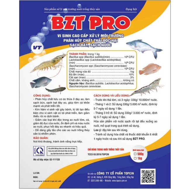 Vi sinh đáy cao cấp BZT Pro