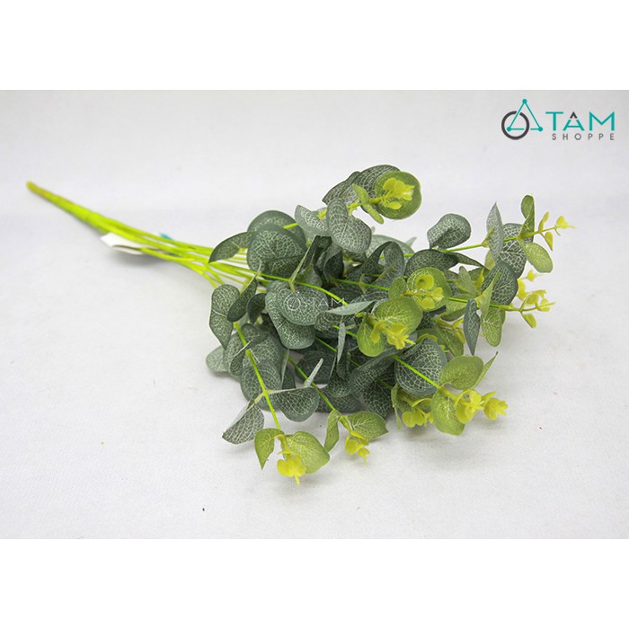 Cành lá táo 16 nhánh ngọn xanh nõn 45cm