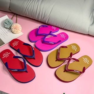 [Mã FASHIONT4WA giảm 10k đơn từ 50k] Dép kẹp tông nữ xỏ ngón MONOBO 2 lớp đi biển mùa hè - DL043
