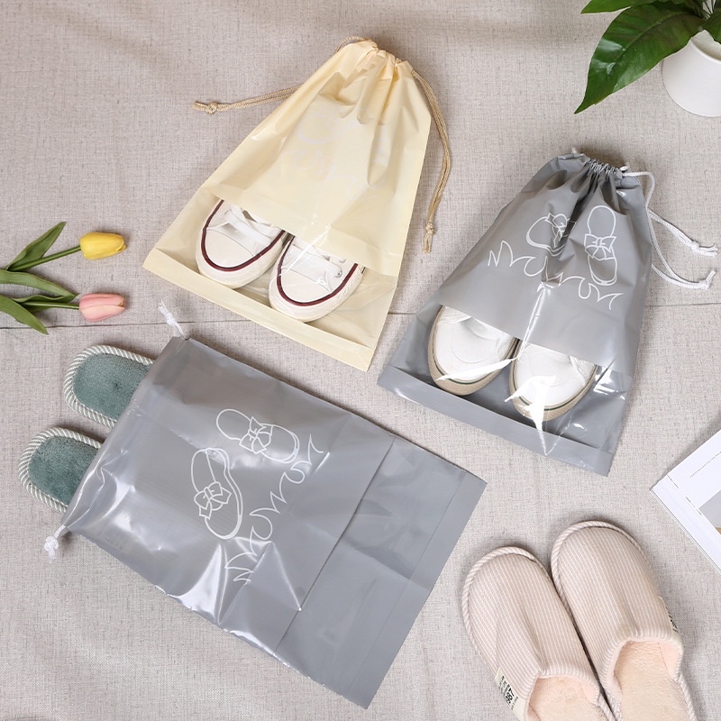 Túi Dây Rút Đựng Giày Trong Suốt Chống Nước Chống Bụi