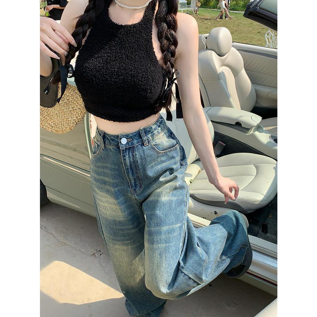 Quần Jean Ống Rộng Phong Cách Hoài Cổ Kiểu Mới 62730