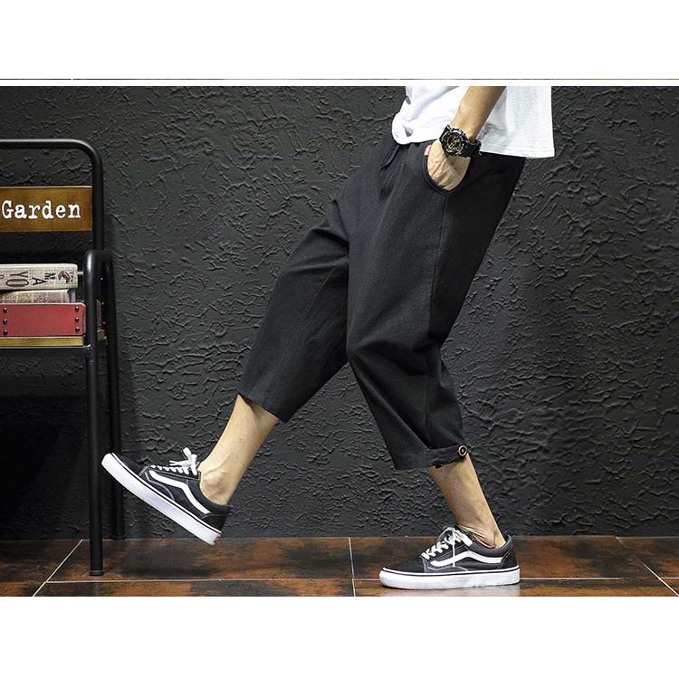 Quần lửng Kanye thoáng khí thời trang mùa hè cho nam kích cỡ M-5XL