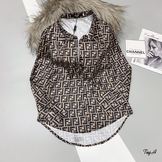 Sơ mi Fendi đá cổ ( ảnh thật)