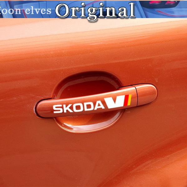 Sticker Trang Trí Tay Nắm Cửa Xe Hơi Skoda Jingrui Hao Rui Speedy Octavia Xin Rui Yei