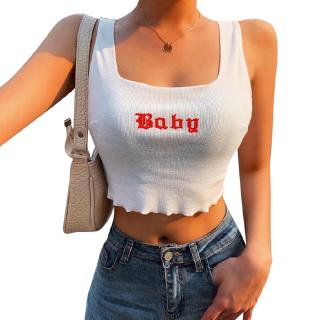 Áo sát nách màu trơn phối bèo thiết kế ôm sát tôn dáng