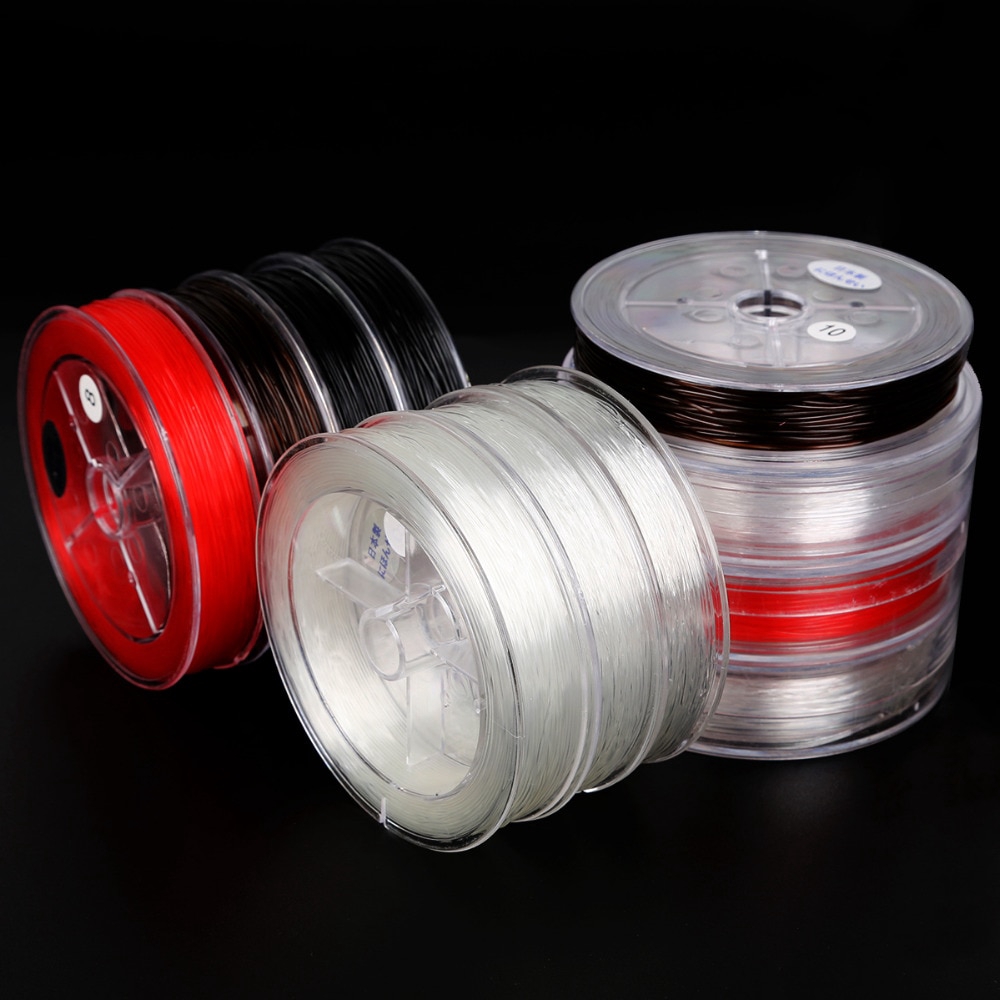 Cuộn dây cước co giãn trong suốt 1.0mm 30m dùng làm trang sức thủ công diy