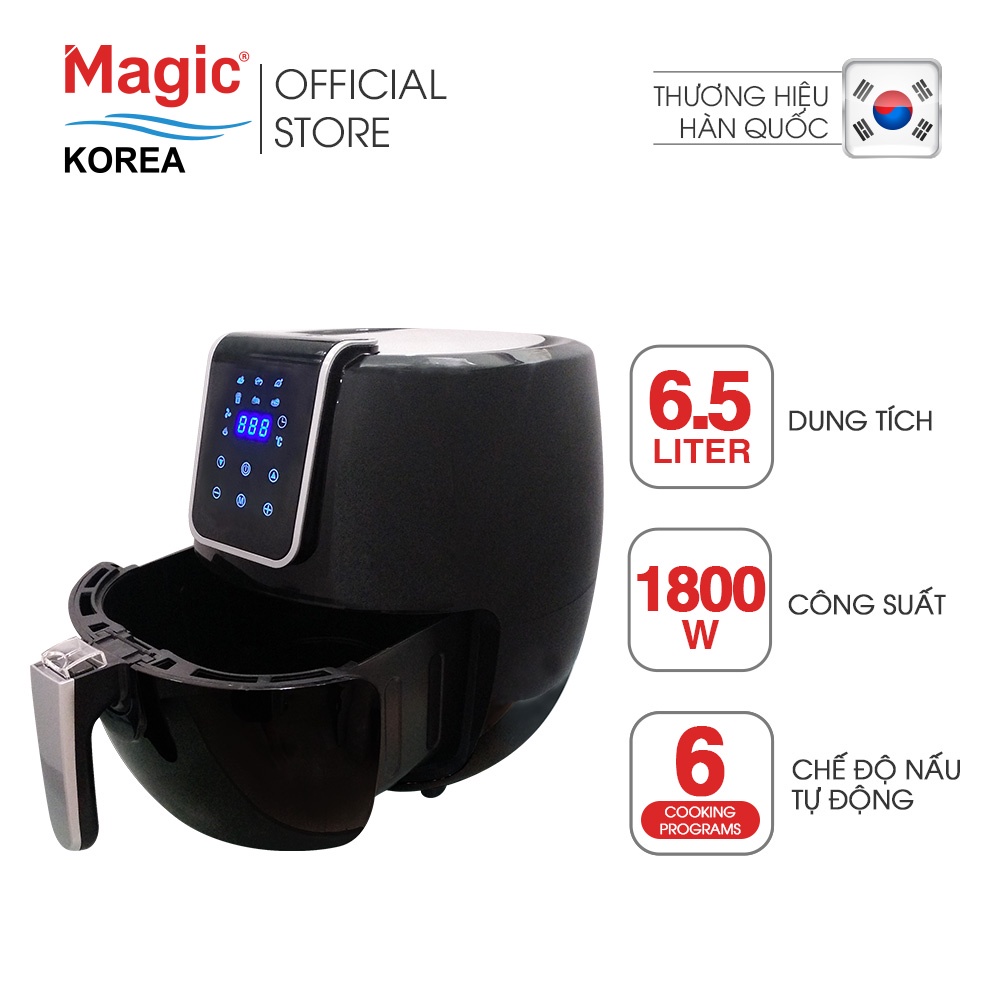 [Mã ELHADEV giảm 4% đơn 300K] Nồi chiên không dầu điện tử Magic Korea A-805, dung tích 6.5L - Hàng chính hãng