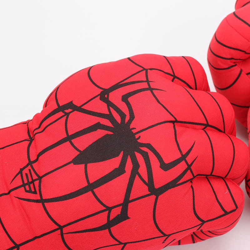 33cm Miracle Revenge End Superhero Spider-Man Hulk Iron Man boxing glove gift boy