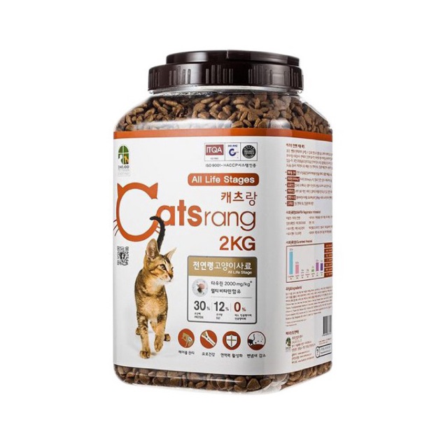 Thức ăn hạt cho mèo mọi lứa tuổi Catsrang dạng Hộp 2kg