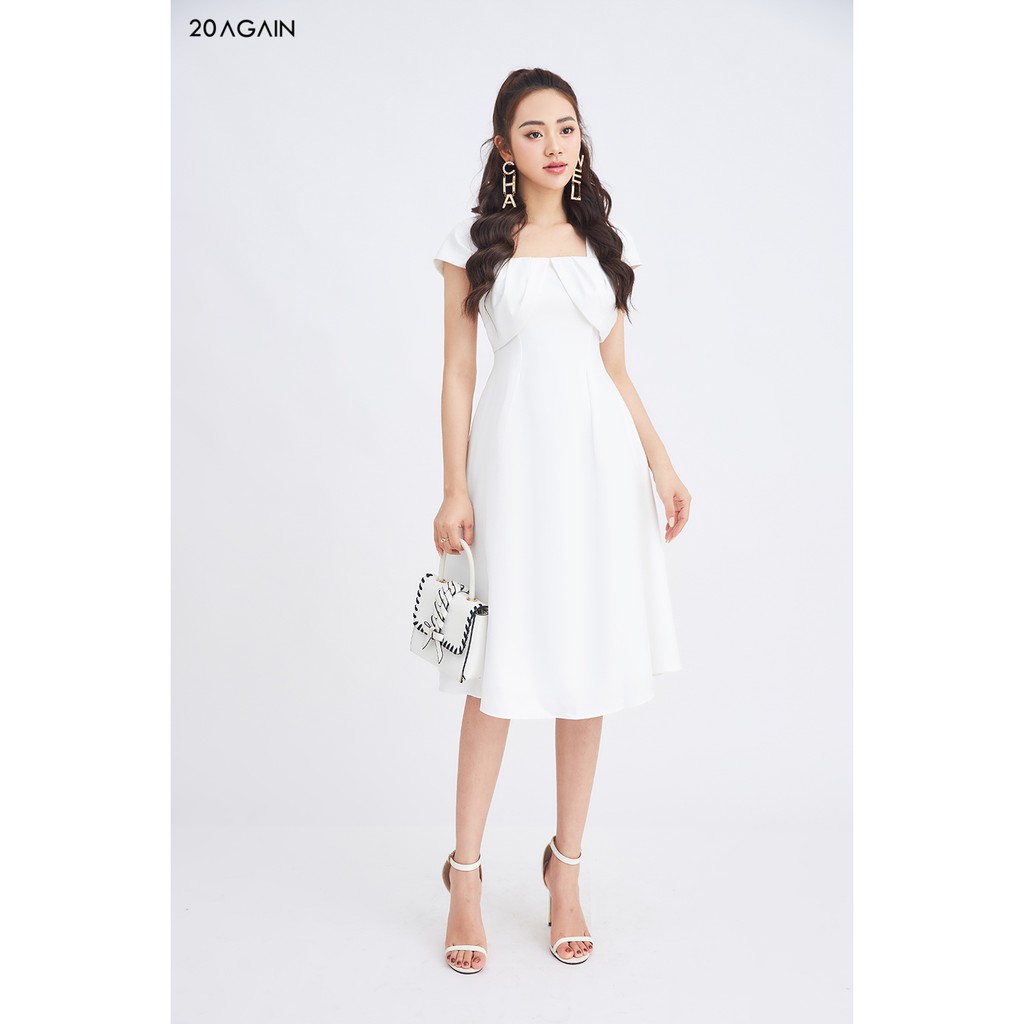Đầm xòe xếp ly ngực 20AGAIN DEA1490 | BigBuy360 - bigbuy360.vn