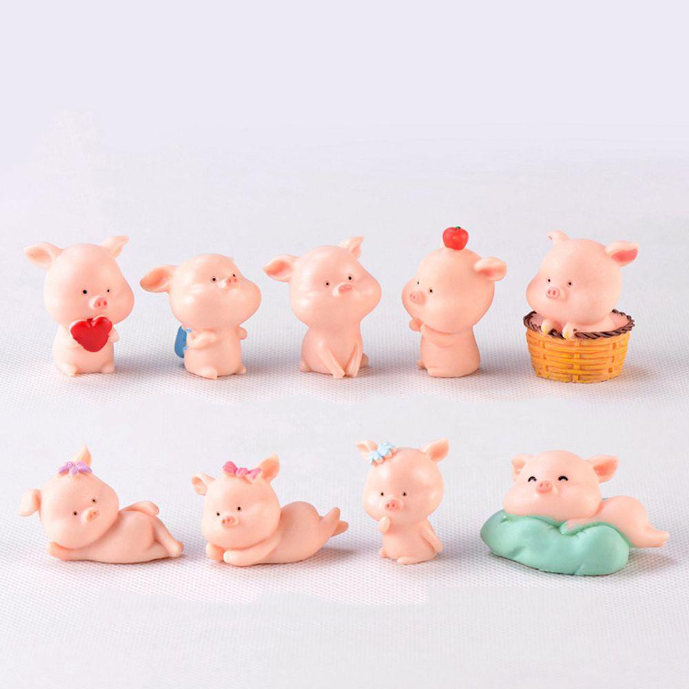 Mô Hình Gia Đình Heo Con Xinh Xắn Dùng Để Trang Trí