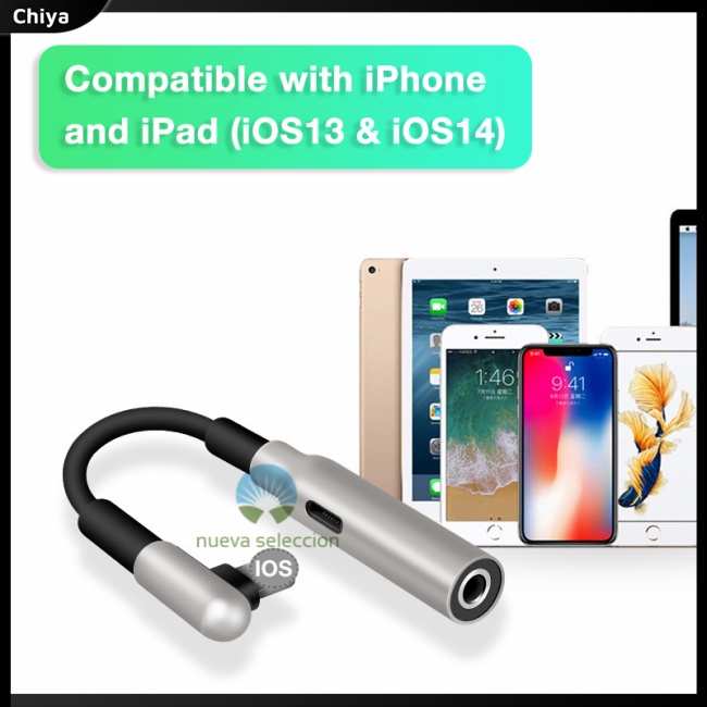Dây Cáp Chia Cổng Sạc Và Tai Nghe 3.5mm 2 Trong 1 Bằng Tpe Thân Thiện Với Môi Trường Cho Iphone 12 Pro Max Mini 11 Xs Xr