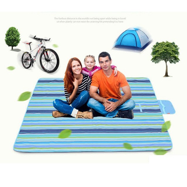 Thảm dã ngoại du lịch đi biển chống thấm nước,dễ lau sạch,Tấm trải picnic cắm trại đi phượt kết hợp tập yoga gấp gọn MM