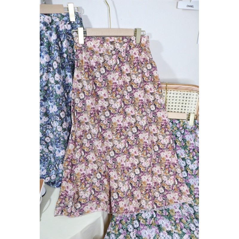 [CÓ SẴN] CHÂN VÁY HOA CHỮ A DÁNG DÀI | BigBuy360 - bigbuy360.vn