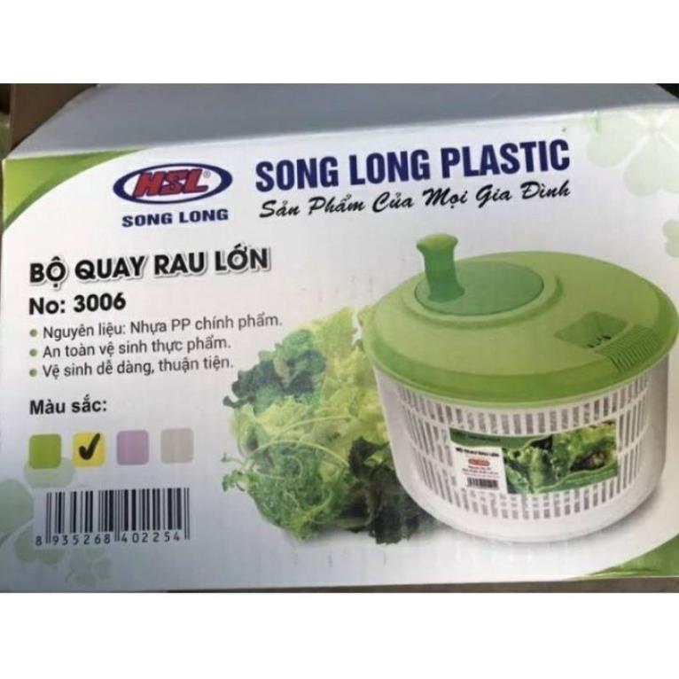 Rổ Quay Rau Lớn Song Long 3006- Hàng Việt Nam( giao mầu ngẫu nhiên-mầu nào xinh siêu xinh)