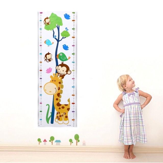 Decal đo chiều cao cho bé