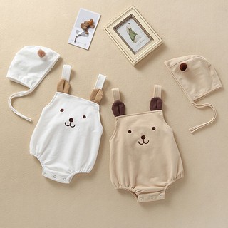 Bộ bodysuit kèm mũ hình hoạt hình dễ thương cho bé sơ sinh