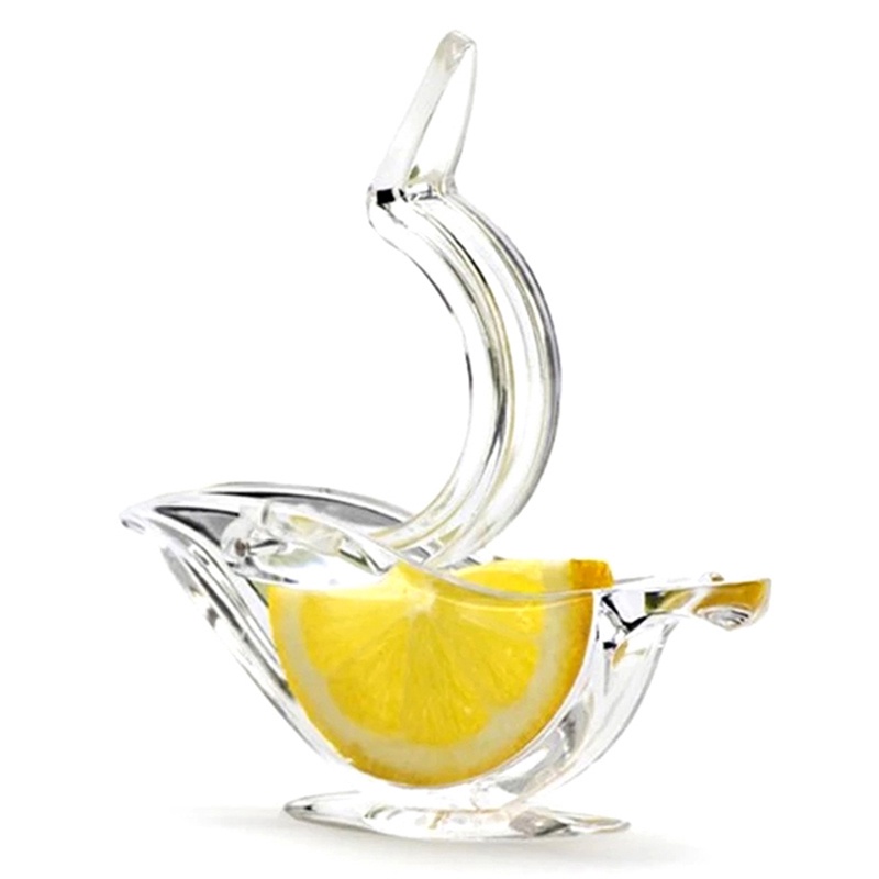 [xingflyVN]Acrylic Lemon Clip Transparent Fruit Juicer Home Kitchen Bar Gadget Boat Shape