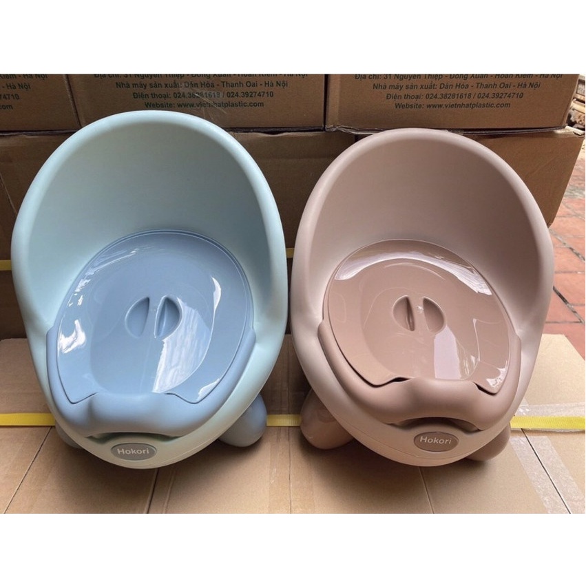 Bô gấu Hokori, bô đi vệ sinh cho bé gái hình gấu rất chắc chắn và tiện dụng