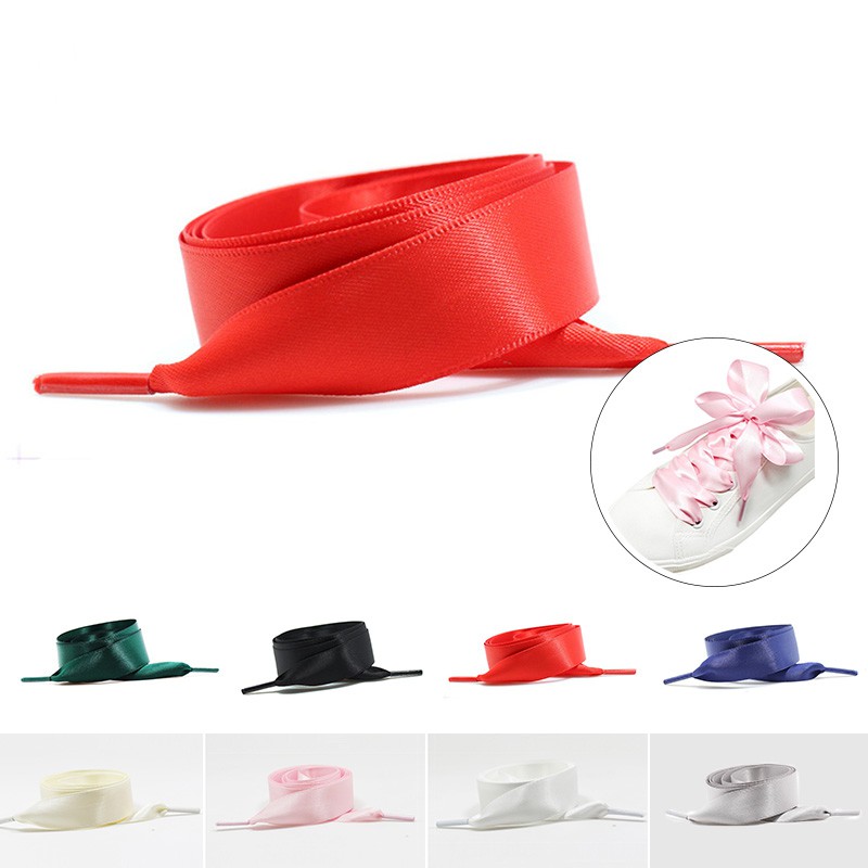 Dây Giày Bằng Vải Satin Nhiều Màu Sắc