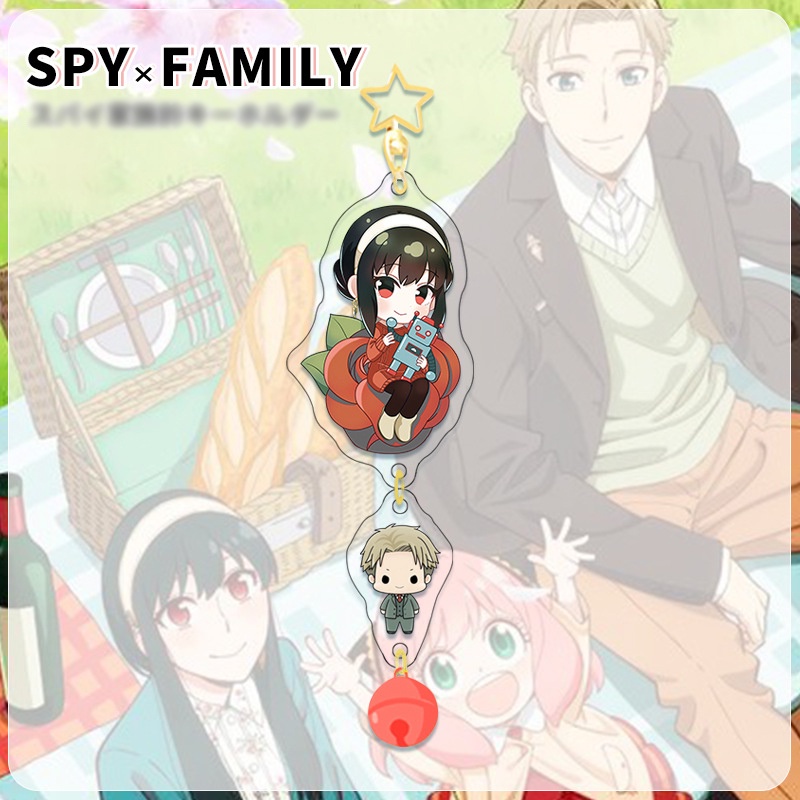 ( TÍ HON LỤC LẠC ) Móc khóa Spy x Family Gia đình điệp viên ver tí hon mica trong acrylic anime chibi