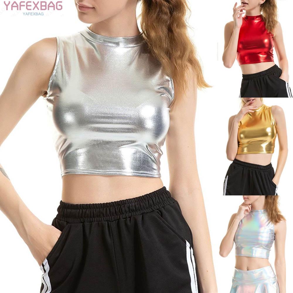 Blouse Bustier Vest Cool Style Crop Top Dance Club Performance Costume