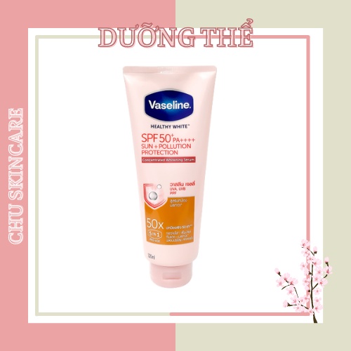 Dưỡng trắng chống nắng Vaseline 50x