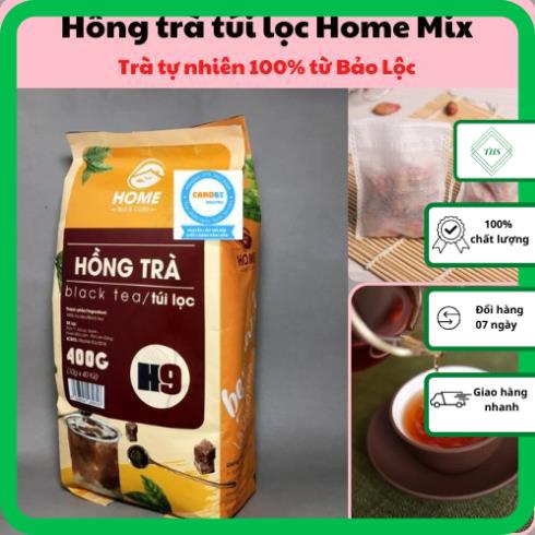 Hồng Trà Túi Lọc Cao Cấp Home Mix 400g (40 túi x 10gr) _ Hàng Chuẩn Xuất Khẩu - Nguyên Liệu Làm Trà Sữa Thơm Ngon