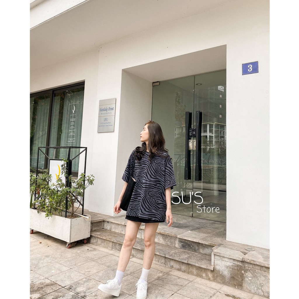 Áo thun hoạ tiết ngựa vằn A1737 SUSTORE | BigBuy360 - bigbuy360.vn