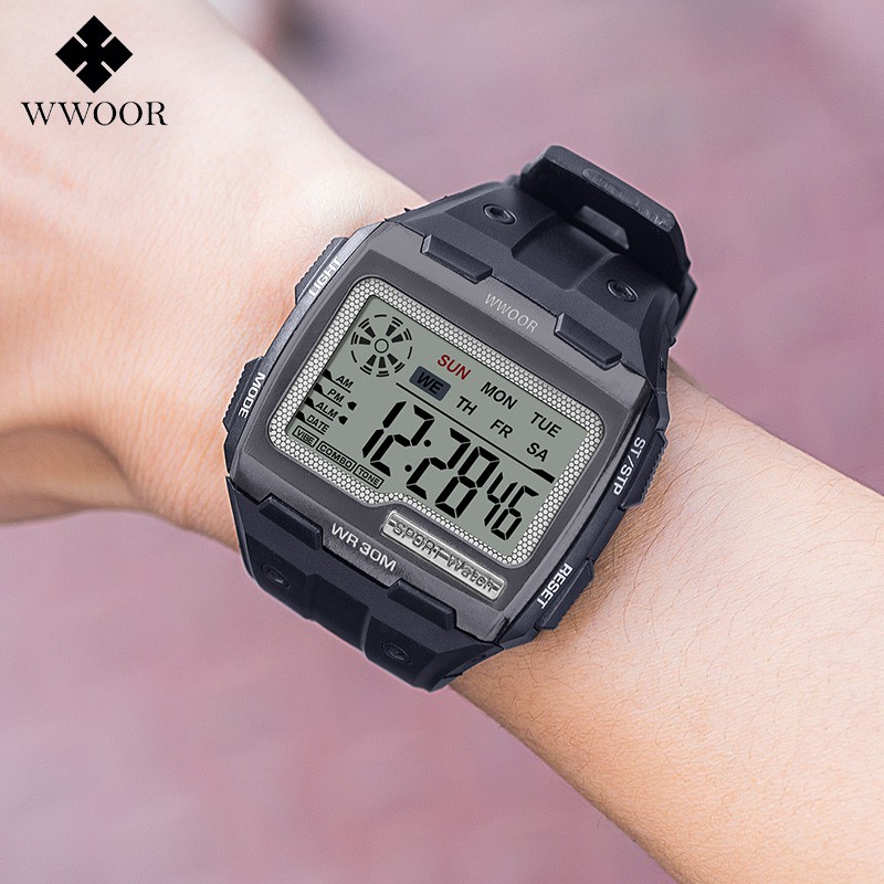 WWOOR Đồng Hồ Thể Thao Nam Chống Thấm Nước Thời Trang | BigBuy360 - bigbuy360.vn