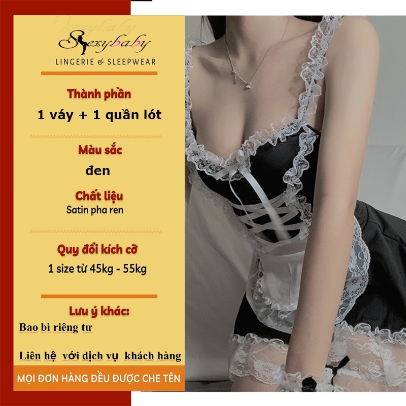 Bộ Đồ Lót Kiểu Đồng Phục Da Báo Quyến Rũ Cho Nữ 1295-maid