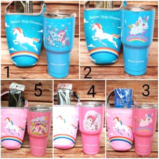 Combo ly giữ nhiệt ngựa pony thái lan 900ml đủ phụ kiện