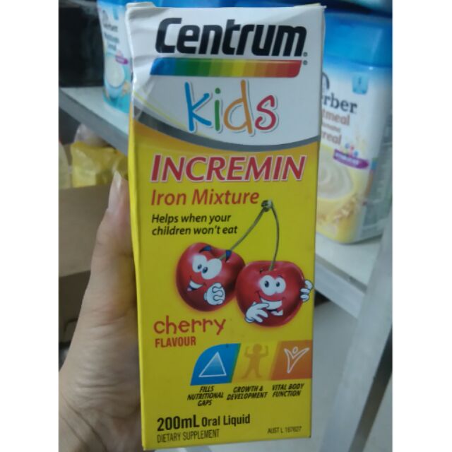 Siro cho trẻ biếng ăn Centrum kid hương cherry 200ml