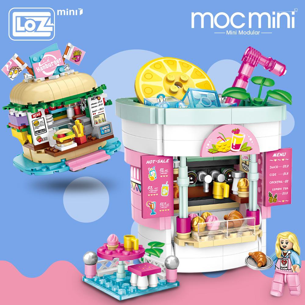 Loz Bộ Đồ Chơi Lắp Ráp Mô Hình Xe Công Viên 1729-1730 Độc Đáo Cho Bé