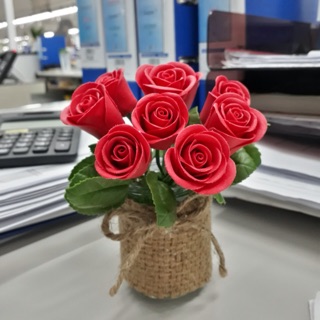 Hoa Hồng trang trí bằng đất sét