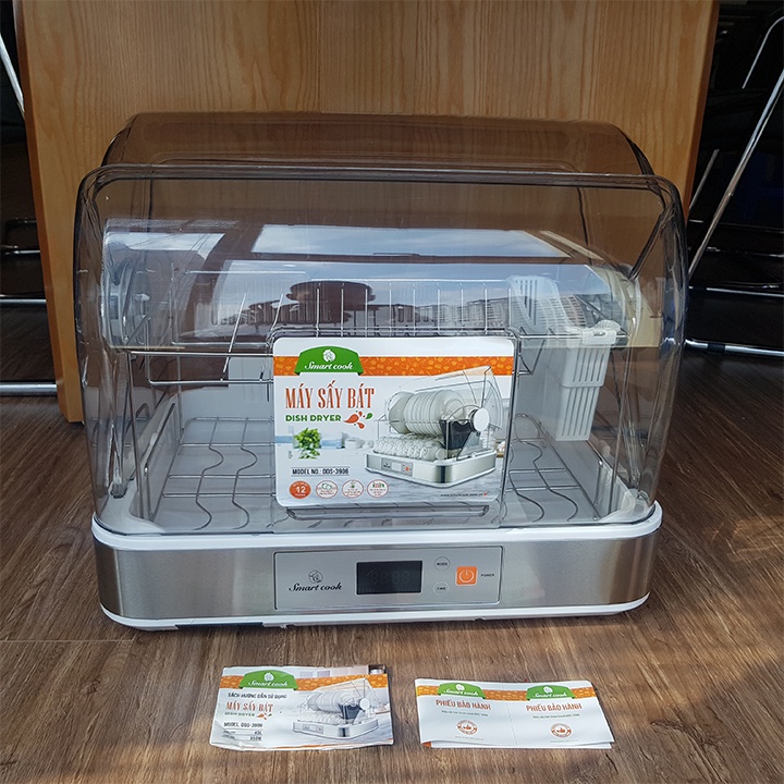 Máy sấy bát khử khuẩn cao cấp 45L Smartcook DDS-3906 - Hàng chính hãng Elmich - Bảo hành 12 tháng