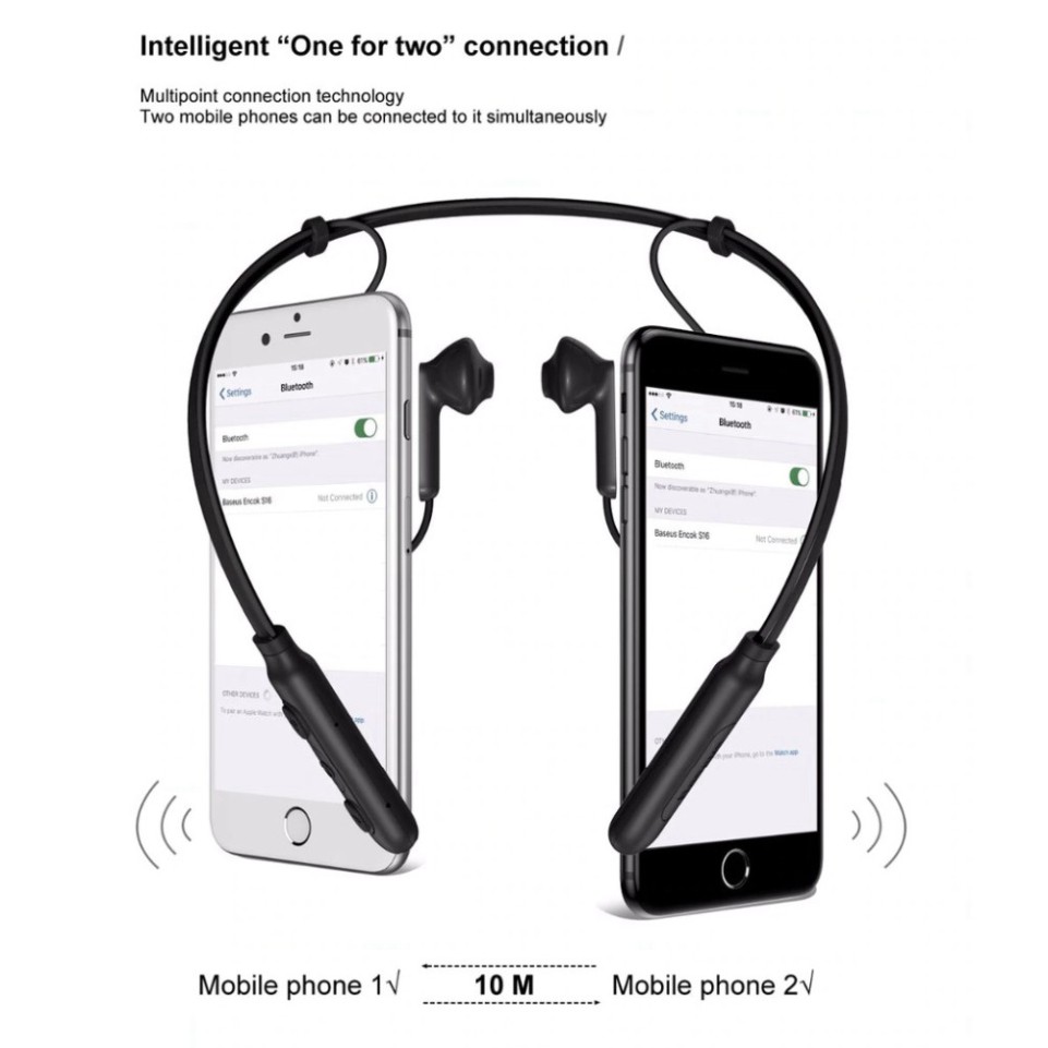 RẺ ĐÉN BẤT NGỜ Tai nghe nhạc thể thao không dây bluetooth Baseus Encok Neck Hung Wireless Earphone S16 RẺ ĐÉN BẤT NGỜ