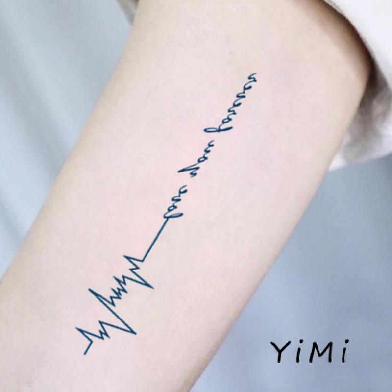 Miếng dán hình xăm tạm thời hình chữ cái tiếng anh